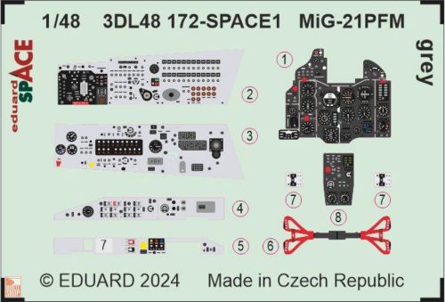 Eduard Accessories 1:48 MiG-21PFM grey SPACE 1/48 EDUARD