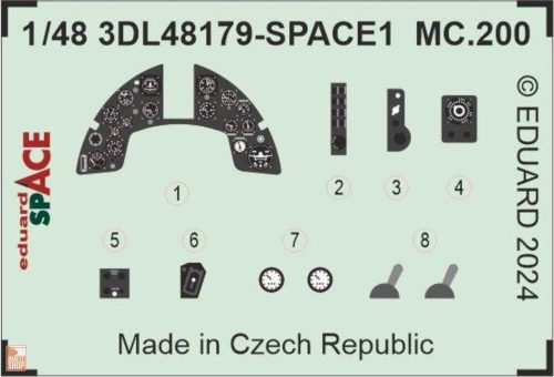 Eduard Accessories 1:48 MC.200 SPACE  ITALERI