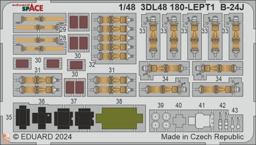 Eduard Accessories 1:48 B-24J SPACE  HOBBY BOSS