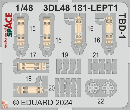 Eduard Accessories 1:48 TBD-1 SPACE  HOBBY BOSS