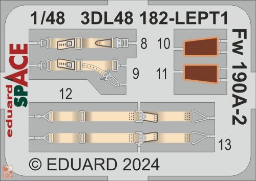 Eduard Accessories 1:48 Fw 190A-2 SPACE  EDUARD