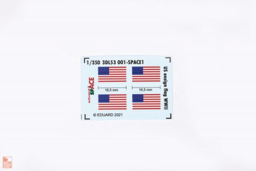 Eduard Accessories 1:350 US ensign flag WWII SPACE