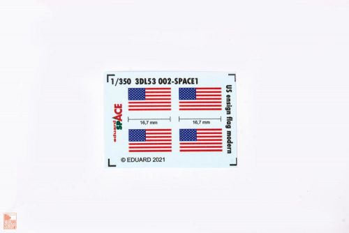 Eduard Accessories 1:350 US ensign flag modern SPACE