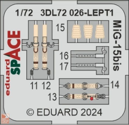 Eduard Accessories 1:72 MiG-15bis SPACE 1/72