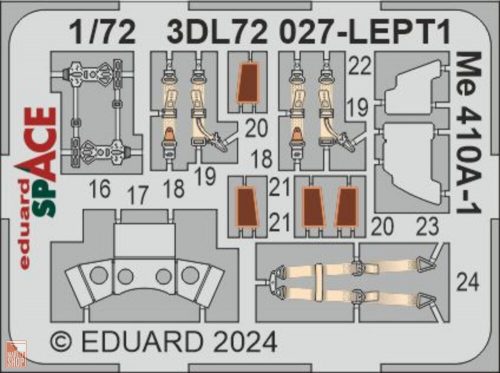 Eduard Accessories 1:72 Me 410A-1 SPACE 1/72 AIRFIX