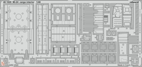 Eduard Accessories 1:48 Mi-24 cargo interior for Zvezda