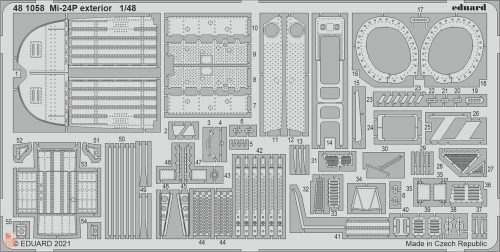 Eduard Accessories 1:48 Mi-24P exterior 1/48 for ZVEZDA