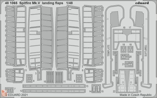 Eduard Accessories 1:48 Spitfire Mk.V landing flaps 1/48 for EDUARD