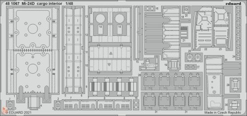 Eduard Accessories 1:48 Mi-24D cargo interior for EDUARD