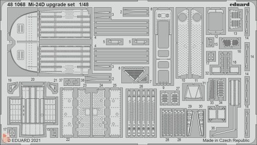 Eduard Accessories 1:48 Mi-24D upgrade set for EDUARD