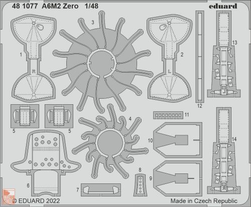 Eduard Accessories 1:48 A6M2 Zero for EDUARD