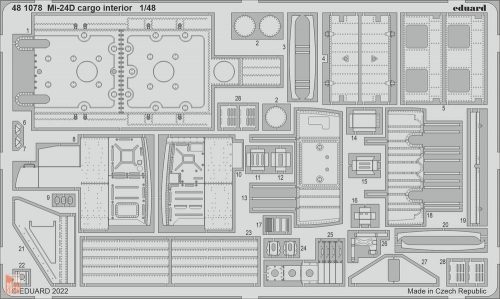 Eduard Accessories 1:48 Mi-24D cargo interior for TRUMPETER