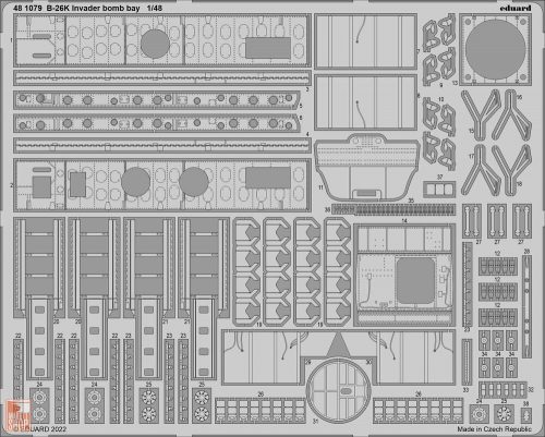 Eduard Accessories 1:48 B-26K Invader bomb bay for ICM