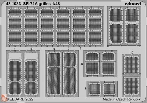 Eduard Accessories 1:48 SR-71A grilles for REVELL