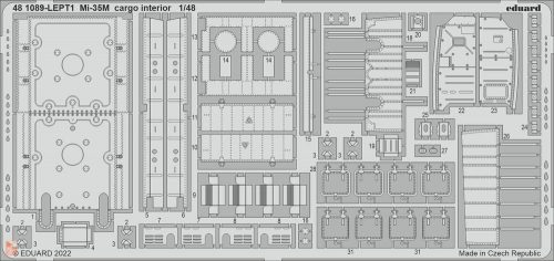 Eduard Accessories 1:48 Mi-35M cargo interior for ZVEZDA