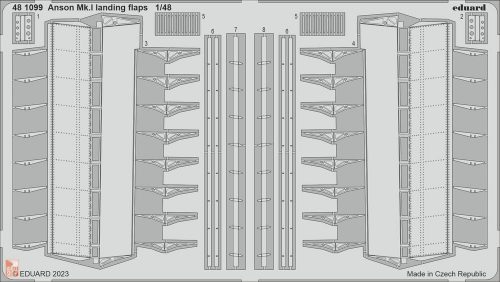 Eduard Accessories 1:48 Anson Mk.I landing flaps 1/48 for AIRFIX