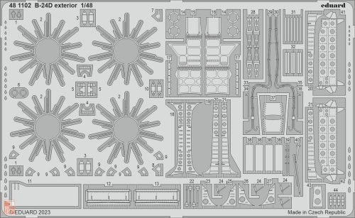 Eduard Accessories 1:48 B-24D exterior 1/48 REVELL