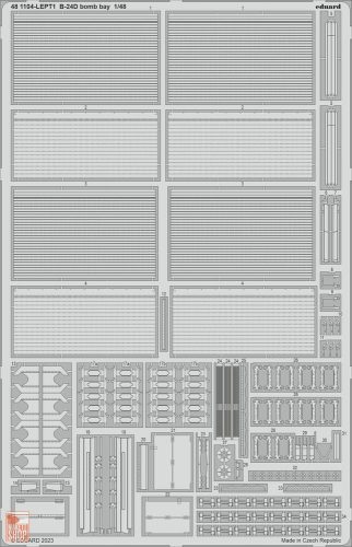 Eduard Accessories 1:48 B-24D bomb bay 1/48 REVELL