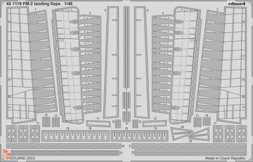 Eduard Accessories 1:48 FM-2 landing flaps 1/48 EDUARD