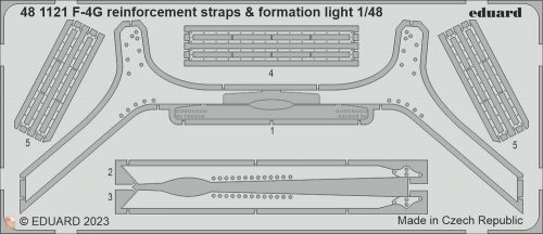 Eduard Accessories 1:48 F-4G reinforcement straps & formation lights 1/48 MENG