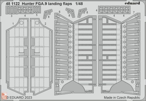 Eduard Accessories 1:48 Hunter FGA.9 landing flaps  1/48 AIRFIX