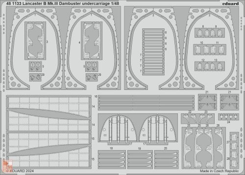 Eduard Accessories 1:48 Lancaster B Mk.III Dambuster undercarriage 1/48 HKM