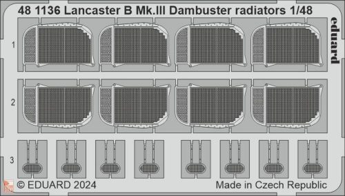 Eduard Accessories 1:48 Lancaster B Mk.III Dambuster radiators 1/48 HKM