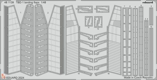 Eduard Accessories 1:48 TBD-1 landing flaps  HOBBY BOSS