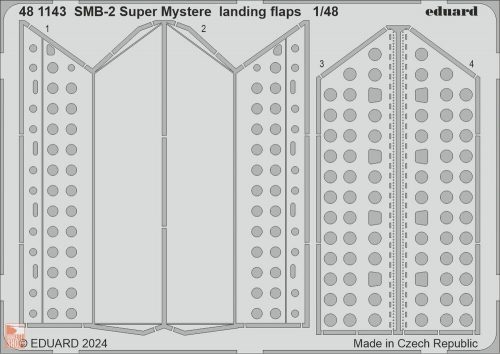 Eduard Accessories 1:48 SMB-2 Super Mystere landing flaps