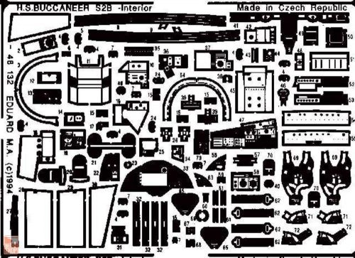 Eduard Accessories 1:48 S2B - interior für Airfix Bausatz