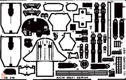 Eduard Accessories 1:48 M6A-1 Seiran