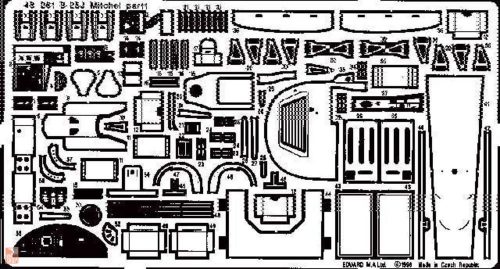 Eduard Accessories 1:48 B-25J Mitchell