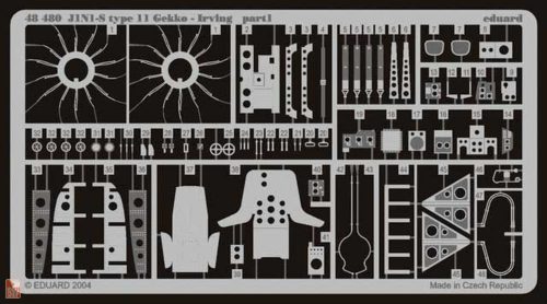 Eduard Accessories 1:48 J1N1-S Type 11 Gekko-Irving