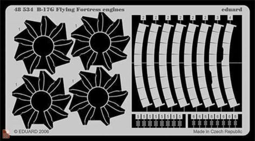 Eduard Accessories 1:48 B-17G Flying Fortress engines für Revell/Monogram Bausatz