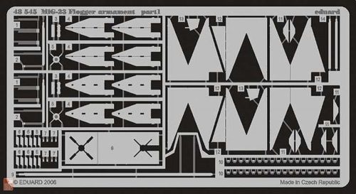Eduard Accessories 1:48 MiG-23 Flogger armament für Italeri Bausatz