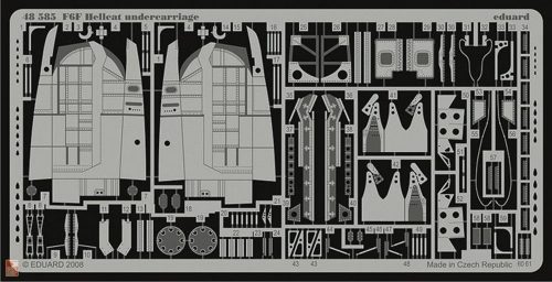 Eduard Accessories 1:48 F6F Hellcat undercarriage für Eduard Bausatz