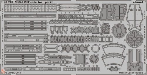 Eduard Accessories 1:48 MiG-21 MF exterior for Eduard