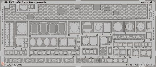 Eduard Accessories 1:48 An-2 surface panels for Trumpeter