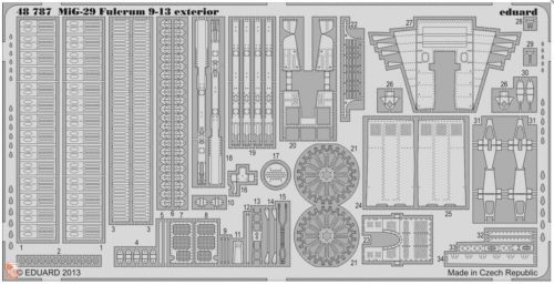 Eduard Accessories 1:48 MiG-29 9-13 exterior for Great Wall Hobb