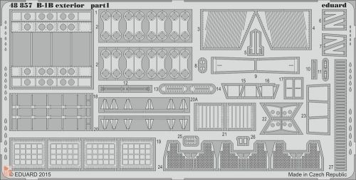 Eduard Accessories 1:48 B-1B exterior for Revell