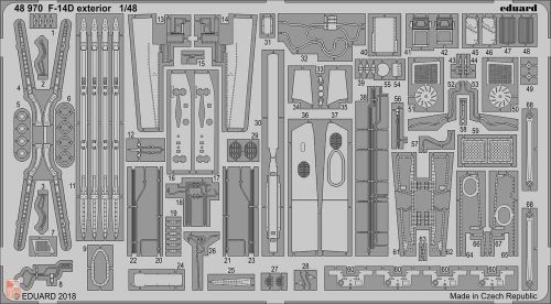 Eduard Accessories 1:48 F-14D exterior for Tamiya