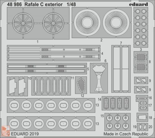 Eduard Accessories 1:48 Rafale C exterior for Revell