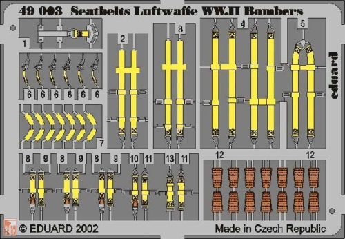 Eduard Accessories 1:48 Sicherheitsgurte Luftwaffe WW.II Bombers