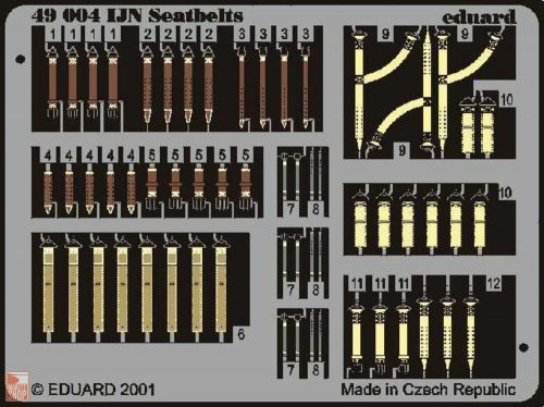 Eduard Accessories 1:48 Seatbelts IJN