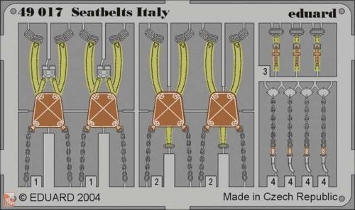 Eduard Accessories 1:48 Seatbelts Italy