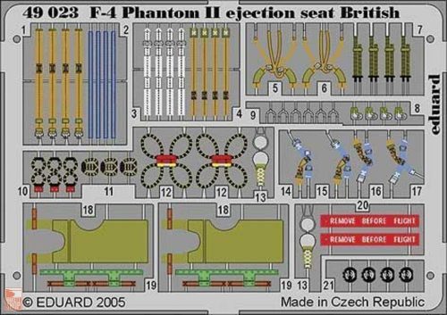 Eduard Accessories 1:48 F-4 Phantom II ejection seat British für Hasegawa/Revell Bausatz