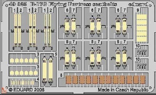 Eduard Accessories 1:48 B-17G Flying Fortress seatbelts Für Revell/Monogram