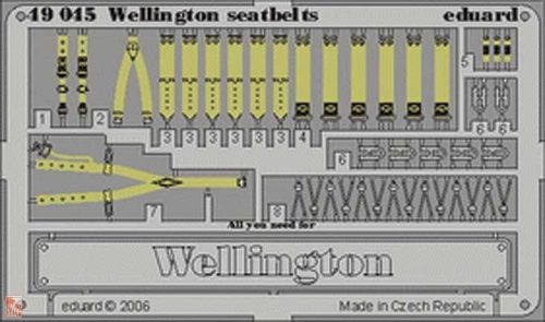 Eduard Accessories 1:48 Wellington seatbelts Für Trumpeter-Bausatz