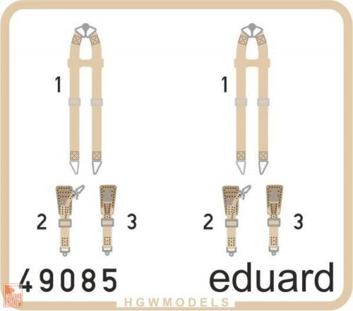 Eduard Accessories 1:48 Seatbelts Luftwaffe WWII bombers SUPERFA