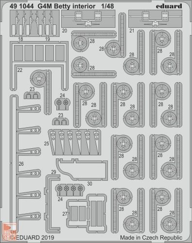 Eduard Accessories 1:48 G4M Betty interior for Tamiya